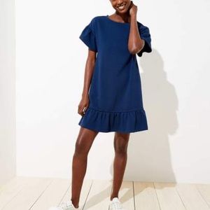 NAVY Loft Flounce Tee Dress